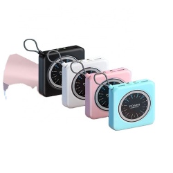 Hot selling 10000mah portable Slim power bank with clock panel
