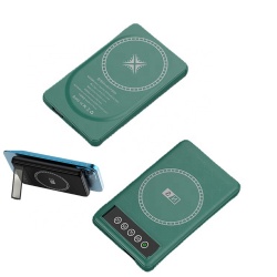 Hot selling magnetic wireless power bank for iphone with phone holder
