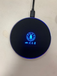 wireless charger with shiny logo